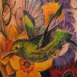 Tattoos - Hummingbird & Flowers - 126057